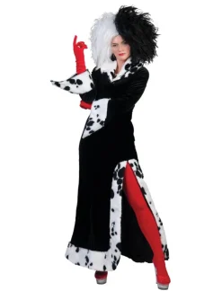 Outlet Robe Déguisement Cruella d'Enfer - Taille 44/46 Déguisements Adultes