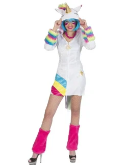 Hot Robe Déguisement Licorne Arc-en-ciel - Taille 36/38 Déguisements Adultes