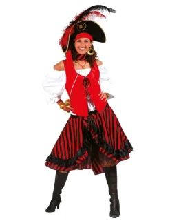 Outlet Robe Déguisement Pirate Coeur Noir - Taille 44/46 Déguisements Adultes