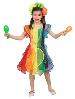 Outlet Robe enfant Princesse Arc-en-ciel - Taille 128 Enfant Déguisements Enfants