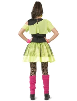 Best Robe fluo des années 80 Kiss The Girl - Taille 32/34 Déguisements Adultes