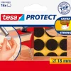Discount Rondelles de déplacement pour objets sur des surfaces lisses. Ø 18 mm brun. Rubans Adhésif
