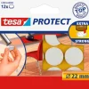 Best Rondelles de déplacement pour objets sur des surfaces lisses. Ø 22 mm blanc. Rubans Adhésif