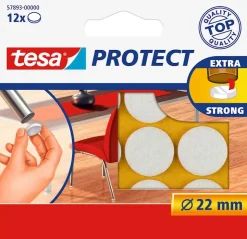 Best Rondelles de déplacement pour objets sur des surfaces lisses. Ø 22 mm blanc. Rubans Adhésif
