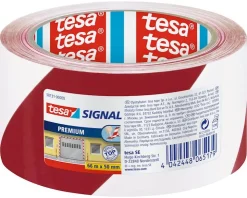 Ruban de signalisation 66 m x 60 mm rouge-blanc Rubans Adhésif