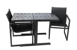 Discount Set bistro Salou aluminium - anthracite Ensembles De Jardin|Meubles De Jardin
