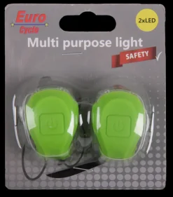 Online Set green avant + arrière led Accessoires Vélo