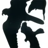 New Silhouettes oiseaux noir 19 x 27 cm Signalisation
