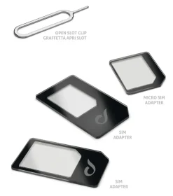 Outlet Sim Adaptor Kit, 3 In 1, Black Accessoires Smartphone