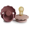 Best Sucette Marguerite Latex Baby Blush/Woodchuck T2 (2 stuks) Tétines Et Attache-tétines