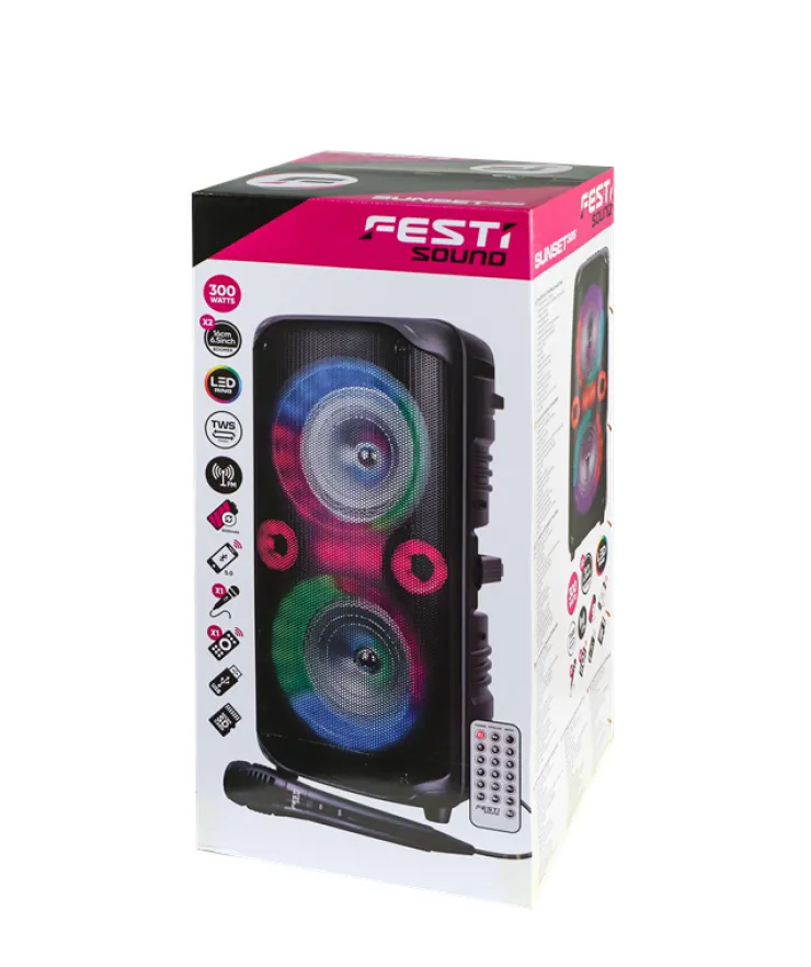 Online Sunset 326 Bluetooth Party Speaker 300W Audio