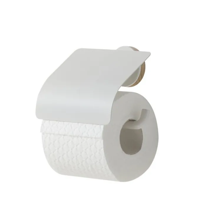 Support rouleaux Urban avec couvercle - blanc Accessoires De Toilette