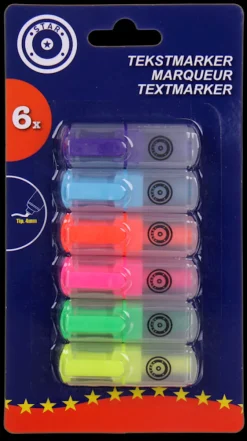 New Surligneur mini 6 pièces Marqueurs