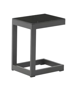 Hot Table d'appoint carrée Jamina - 30x40xH50cm - Aluminium - Anthracite Tables De Jardin|Meubles De Jardin