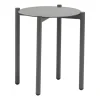 New Table d'appoint ronde Jolien - ?46xH50cm - Aluminium - Gris clair Tables De Jardin|Meubles De Jardin