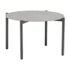 Sale Table de jardin ronde Johari - ?70xH72cm - Aluminium - Gris clair Tables De Jardin|Meubles De Jardin