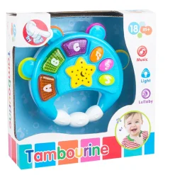 New Tambourin avec lumière & musique Jouets Musicaux|Jouets Interactifs