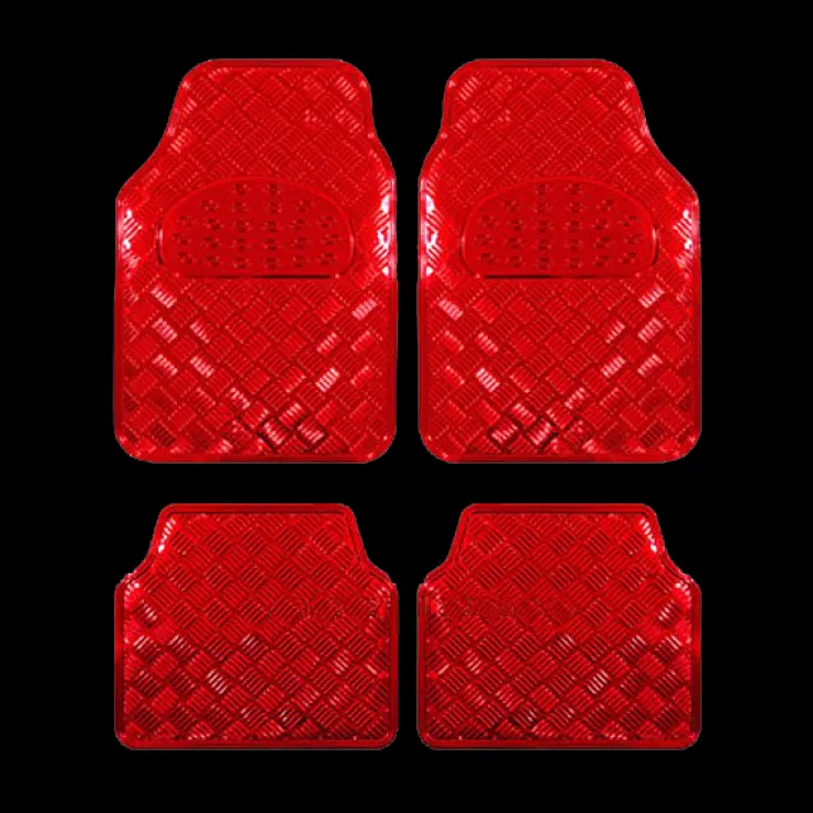 Outlet Tapis voiture Metallic Rouge Tapis