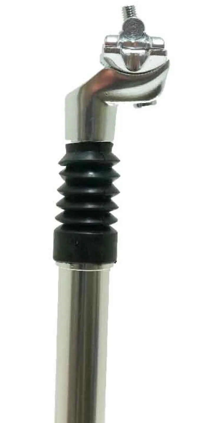 Online Tige de selle alu suspendue argent avec tête Dia.27,2 mm / Ext.350 mm Accessoires Vélo