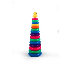 Discount Tour d'empilage arc en ciel canard Jeux De Construction