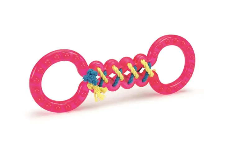 Discount Tpr tug toy avec corde sousue rose Jouets