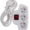 Outlet Triplitte avec interrupteur 3 x 16 A Rallonges Et Adaptateurs