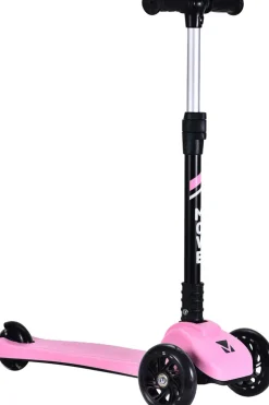 Discount Tri-Scoot Pastel Pink Lights - Trottinette 3 roues - Roues lumineuses - Pliable - Rose Vélo Et Conduite