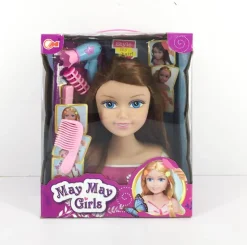 Online Tête coiffure brun Poupées Et Peluches