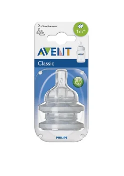 New Tétines slow 2 trous 2 pièces Allaitement Au Biberon