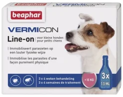 Clearance Vermicon Line-On petit chien 3x1,50 ml Soins