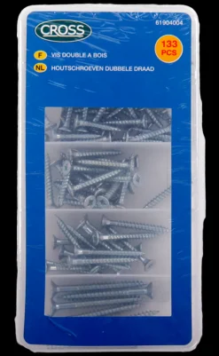 Clearance Vis double à bois 131 pièces Matériel De Fixation
