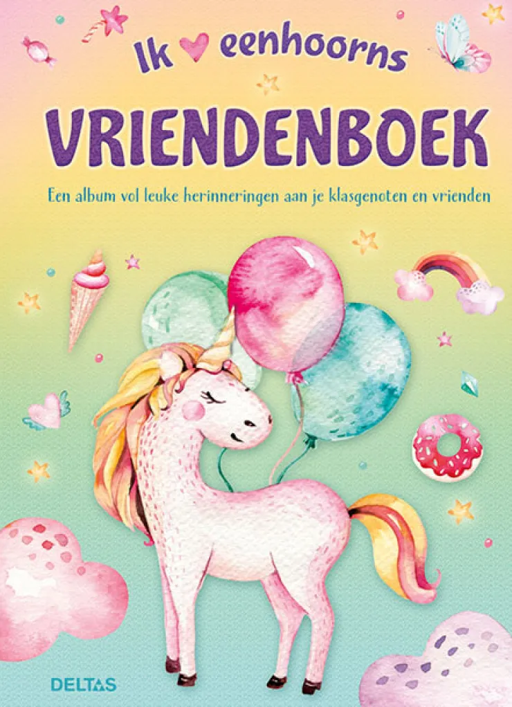 Outlet Vriendenboek eenhoorn Livres D'amis En Journals Intimes
