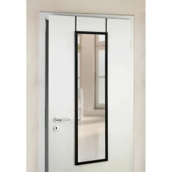 Outlet Arcadia Miroir de porte 120x30 cm - Noir Miroirs