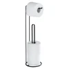 Best Lugano Porte-rouleau et réservoir de toilette 2en1 54 cm - noir Accessoires De Toilette