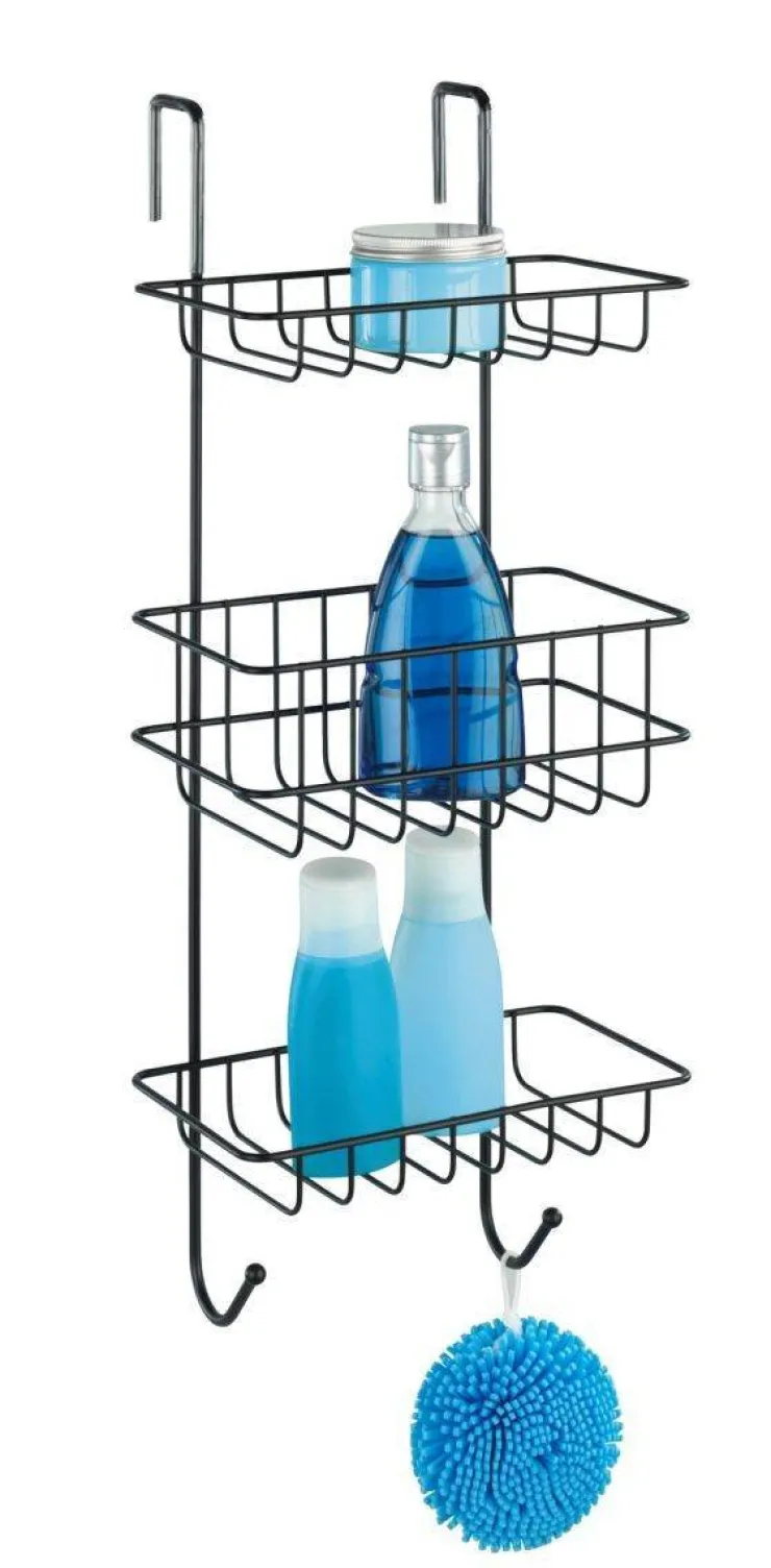 Sale Revigo étagère de douche 3 couches suspendable - noir Accessoires De Douche