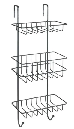 Sale Revigo étagère de douche 3 couches suspendable - noir Accessoires De Douche