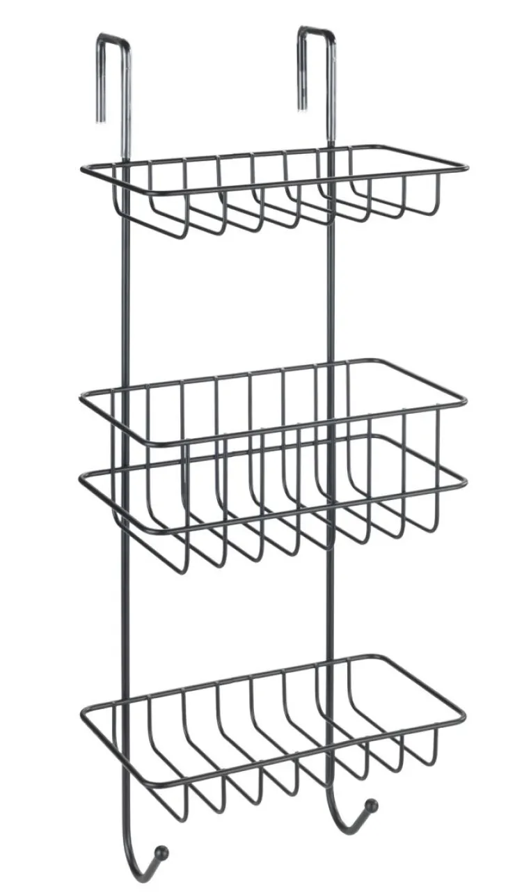 Sale Revigo étagère de douche 3 couches suspendable - noir Accessoires De Douche