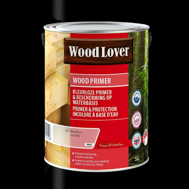 Online Wood primer incolore 5 L Lasure, Huile & Vernis|Teintures, Huile Et Vernis
