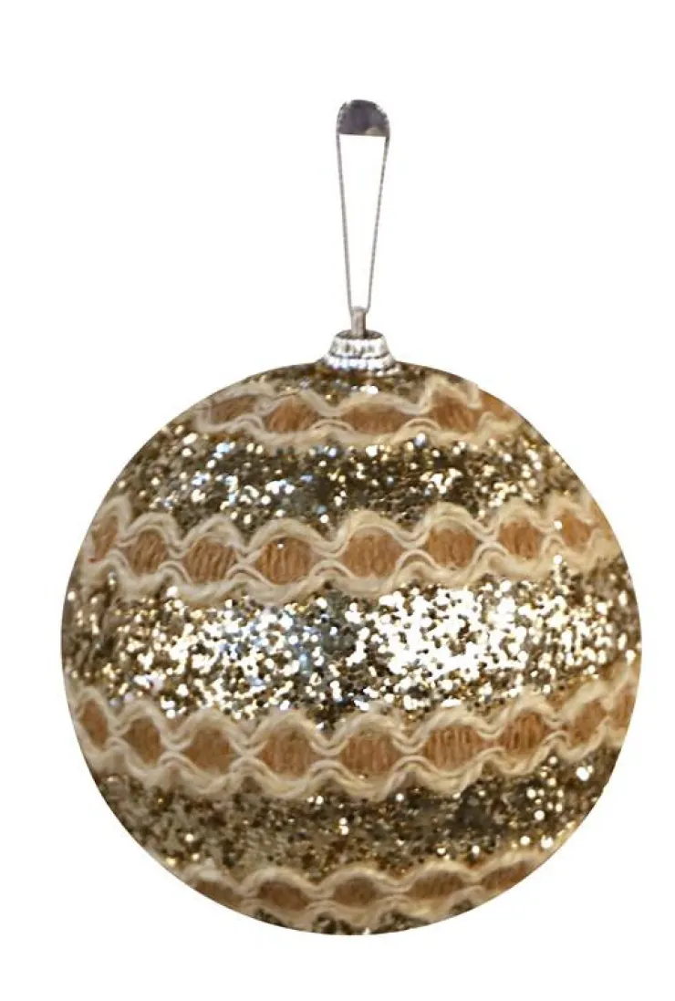 Hot 3x boule noël chaîne M champagn Décoration De Sapin